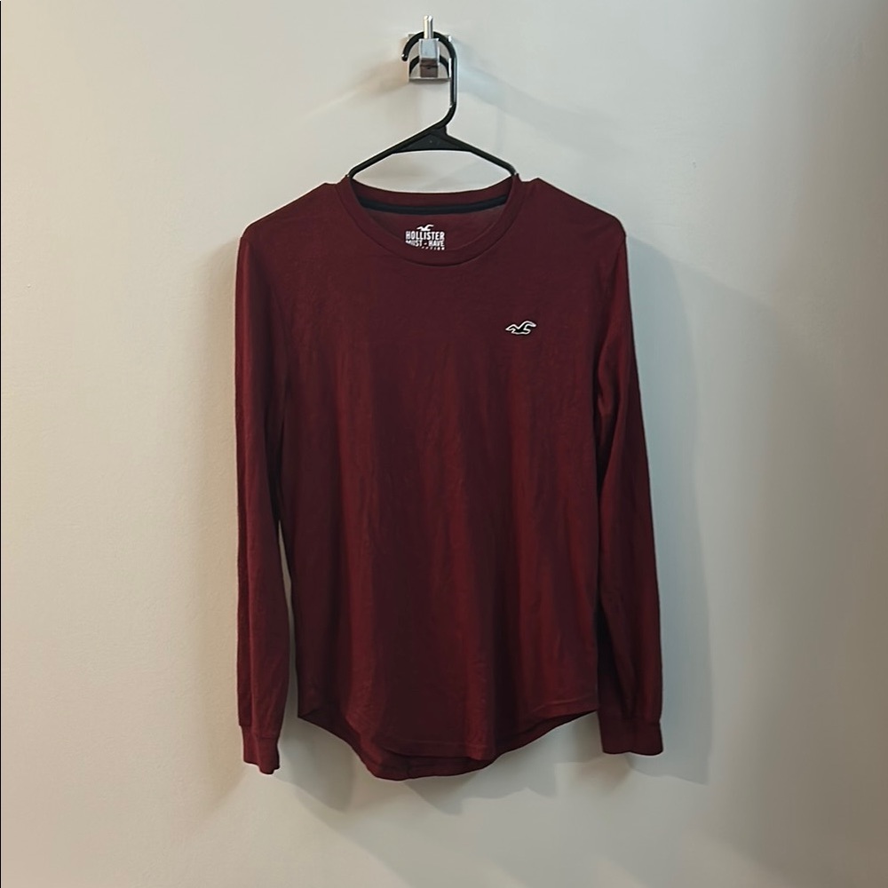 Hollister Must-Have Collection Maroon Long Sleeve Tee